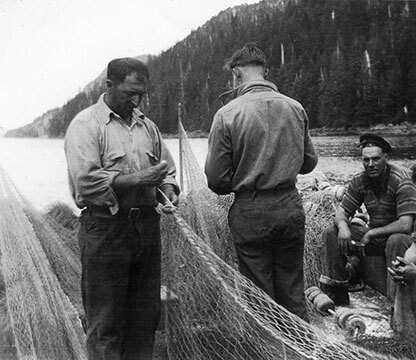 fisherman-working-on-nets