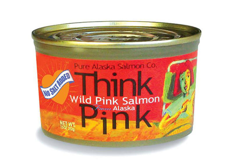 Think Pink Wild Alaska Pink Salmon No Salt Added Pure Alaska Salmon Company