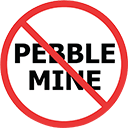 No Pebble Mine Sticker