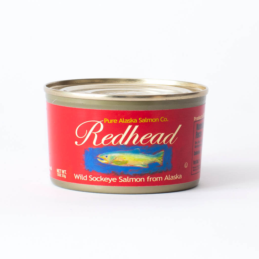 Redhead Wild Alaska Sockeye Salmon Traditional Pure Alaska Salmon