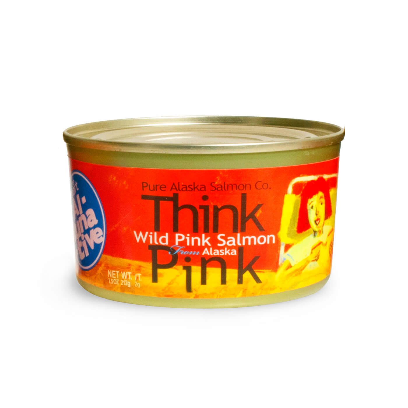 Can of ThinkPink traditional canned salmon